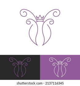 Ant queen head logo perfect for branding visual identity and business