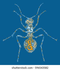 ant shape design vector illustration 