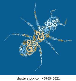 ant shape design vector illustration 