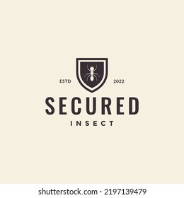 diseño del logotipo de ant con protector