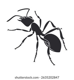 Ant silhouette vector art illustrations  