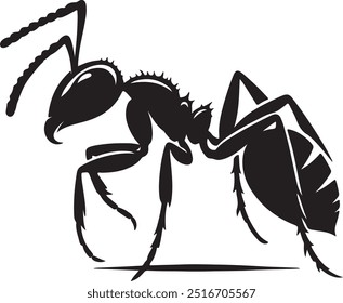Ant Silhouette Vector Diseño EPS 