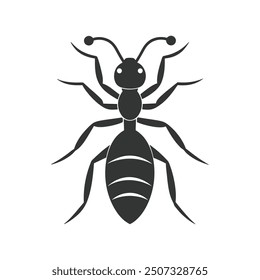 Ant silhouette vector. Ant Vector Design Logo. Ant Illustration With Various Shapes.  