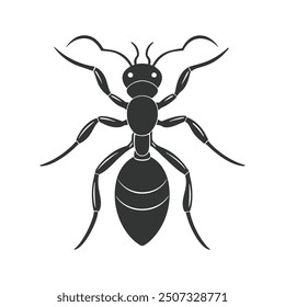 Ant silhouette vector. Ant Vector Design Logo. Ant Illustration With Various Shapes.  