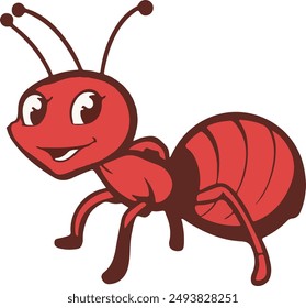 Ant silhouette vector image with white background