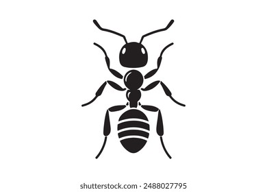 ant silhouette vector style art