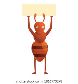 Ant sugar stick icon. Cartoon of ant sugar stick vector icon for web design isolated on white background
