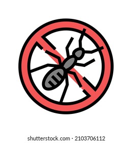 ant treatment color icon vector. ant treatment sign. isolated symbol illustration