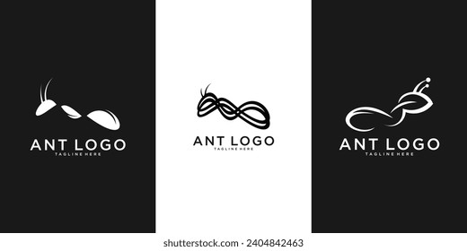 Ant Vector Design Logo Illustration