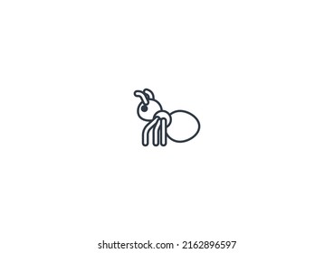 Ant vector flat emoticon. Isolated Ant emoji illustration. Ant icon