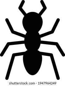 ant vector glyph flat icon