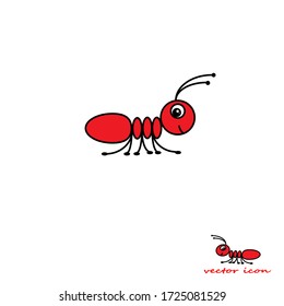 
ant vector icon. ant vector illustration.
