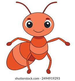 Ant vector and illustration with background 
