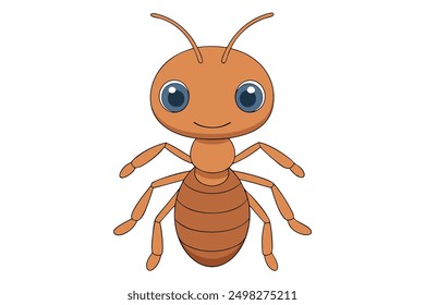 Ant Vector Illustrations Linocut, Kawaii, Cartoon, Clipart, Line Art Designs