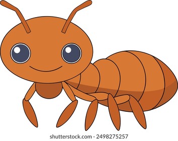 Ant Vector Illustrations Linocut, Kawaii, Cartoon, Clipart, Line Art Designs