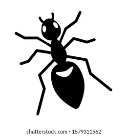 Ant - vector image on a white background for the design of graphic layouts.