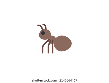 Ant Vector isoliertes Emoticon. Ant-Symbol