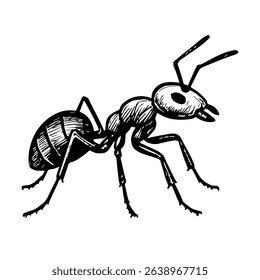ant vector realistic line icon on white background
Vector line icon animal, wildlife