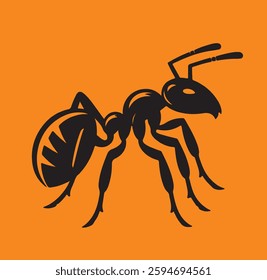 ant vector silhouette illustration for commercial use