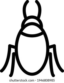 ant vector thin line icon