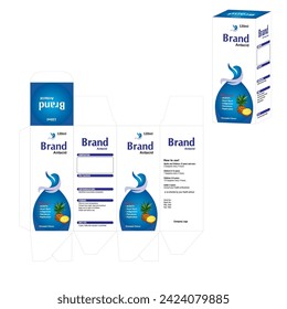 antacid syrup Appetite stomach Syrup packaging box X