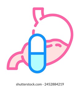 antacids medicines pharmacy color icon vector. antacids medicines pharmacy sign. isolated symbol illustration
