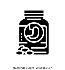 antacids medicines pharmacy glyph icon vector. antacids medicines pharmacy sign. isolated symbol illustration