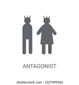 antagonist icon. Trendy antagonist logo concept on white background from Fairy Tale collection. Suitable for use on web apps, mobile apps and print media.