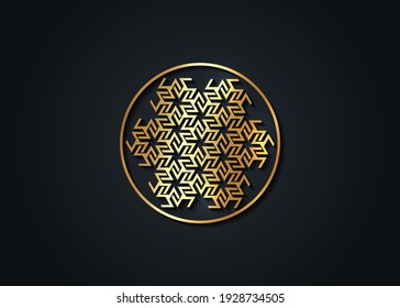 Antahkarana Gold Mandala ancient symbol of Healing and Meditation, used in Tibet and China. Sacred Geometry, mystic sign for Reiki, Radionics, beneficial effects on the chakras, healing energies svg