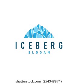 Antarctic Cold Mountain Iceberg Logo Design, Simple Vector Template Symbol Illustration