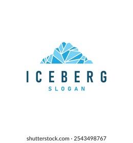 Antarctic Cold Mountain Iceberg Logo Design, Simple Vector Template Symbol Illustration