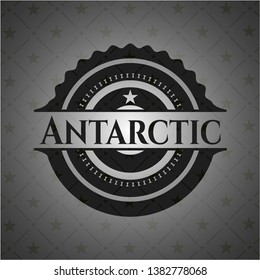Antarctic dark emblem. Retro. Vector Illustration. Detailed.