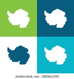 Antarctic Flat four color minimal icon set