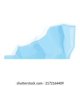 Antarctic ice icon cartoon vector. Glacier ice. Ice berg