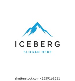 Antarctic iceberg logo design, with a simple concept.