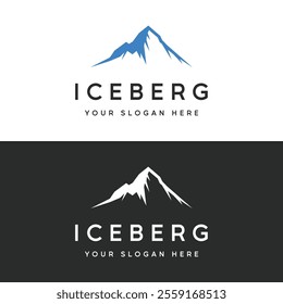 Antarctic iceberg logo design, with a simple concept.