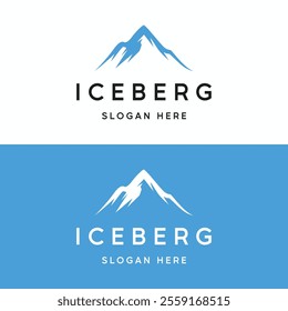 Antarctic iceberg logo design, with a simple concept.