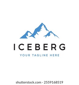 Antarctic iceberg logo design, with a simple concept.