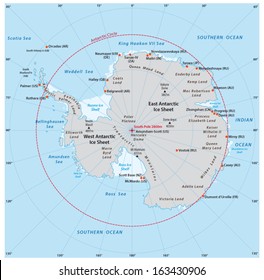 antarctic map