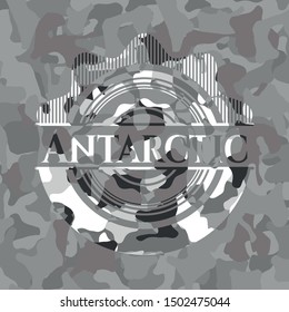 Antarctic on grey camo texture