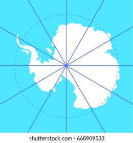 antarctic south pole map antarctica land
