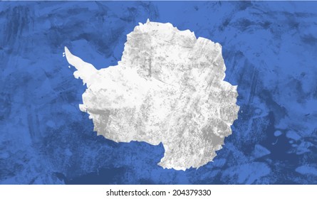 Antarctica, Antarctican flag on concrete textured background