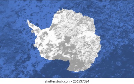 Antarctica, Antarctican flag on concrete textured background