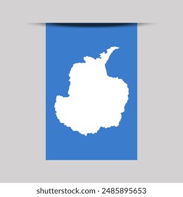 Antarctica Banner Flag Vector Illustration