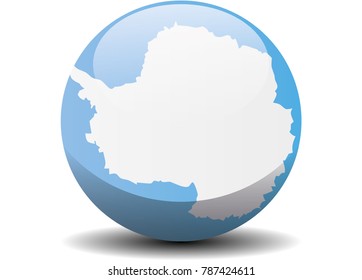 Antarctica circle button flag background texture. Vector illustration.