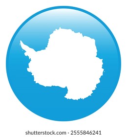 Antarctica circle flag logo icon digital vector illustration