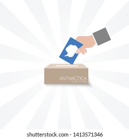 Antarctica Elections Vote Box Vector Work