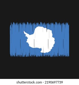 Antarctica Flag Brush Strokes. National Flag