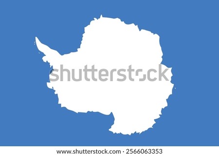 Antarctica flag logo icon vector