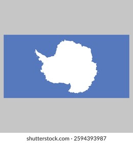 Antarctica flag, official colors and proportion correctly. National Antarctica flag. Vector illustration. Illustration of Antarctica flag. Antarctica flag